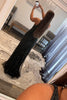 Load image into Gallery viewer, Sparkly Black Sequins Waist Cut-Out Formal Dress with Slit