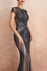 Load image into Gallery viewer, Sparkly Mermaid Black Long Formal Dress with Beading