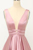 Load image into Gallery viewer, Blush Satin Long Prom Dress