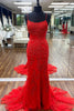 Load image into Gallery viewer, Lace Mermaid Backless Formal Dress