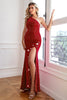 Load image into Gallery viewer, Sparkly Mermaid Hot Pink Stars Sequins Formal Dress