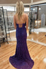 Load image into Gallery viewer, Fuchsia Sequin Mermaid Long Formal Dress