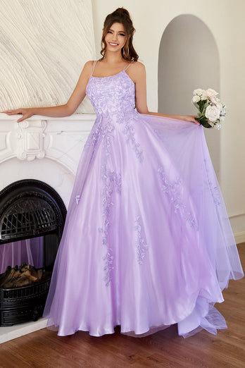 Elegant Lavender A-line Formal Dress