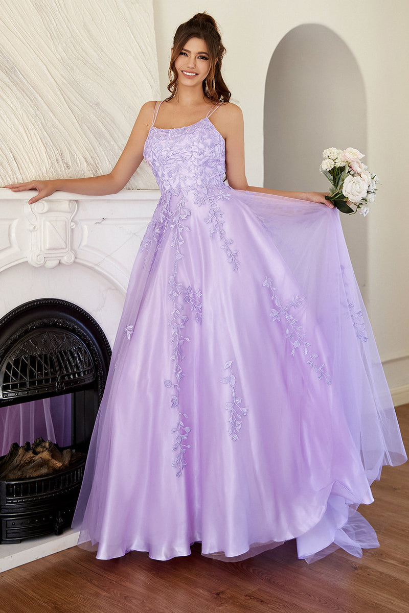 Load image into Gallery viewer, Elegant Lavender A-line Formal Dress