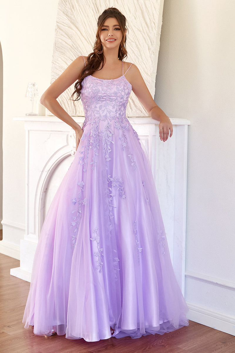 Load image into Gallery viewer, Elegant Lavender A-line Formal Dress