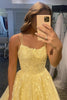 Load image into Gallery viewer, Princess Champagne Spaghetti Straps Formal Dress