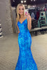 Load image into Gallery viewer, Sparkly Mermaid Orange Sequins Long Formal Dress