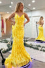 Load image into Gallery viewer, Sparkly Mermaid Orange Sequins Long Formal Dress