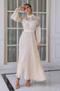 Load image into Gallery viewer, Apricot Lace Mother Of The Bride Dress with Long Sleeves