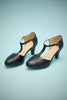 Load image into Gallery viewer, Black Leather Pointy Heels