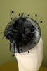 Load image into Gallery viewer, 1920s Black Feather Beaded Headband