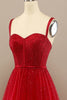 Load image into Gallery viewer, Red Sweetheart Formal Dress with Beading