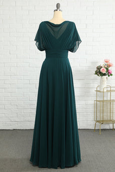 Green Chiffon Mother Of The Bride Dress