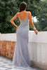 Load image into Gallery viewer, Mermaid Illusion Neck Lavender Long Formal Dress with Beading