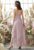 Load image into Gallery viewer, Blush High Low Chiffon Bridemaid Dress