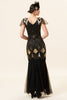 Load image into Gallery viewer, Burgundy Long Sequin 1920s Dress