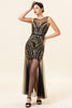 Load image into Gallery viewer, Red Long Tulle Sequin 1920s Dress