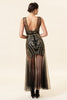 Load image into Gallery viewer, Silver Long Tulle Sequin 1920s Dress