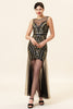 Load image into Gallery viewer, Red Long Tulle Sequin 1920s Dress