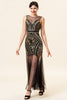 Load image into Gallery viewer, Red Long Tulle Sequin 1920s Dress