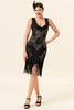 Load image into Gallery viewer, Black Party Sequins 1920s Dress