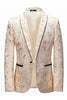 Load image into Gallery viewer, White Jacquard Men&#39;s Blazer