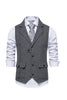 Load image into Gallery viewer, Single Breasted Lapel Navy Men&#39;s Suit Vest