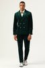 Load image into Gallery viewer, Dark Green Velvet 2 Piece Men&#39;s Prom Suits