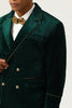 Load image into Gallery viewer, Dark Green Velvet 2 Piece Men&#39;s Prom Suits