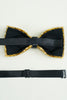 Load image into Gallery viewer, Golden Adjustable Bow Tie Formal Tuxedo Bowtie