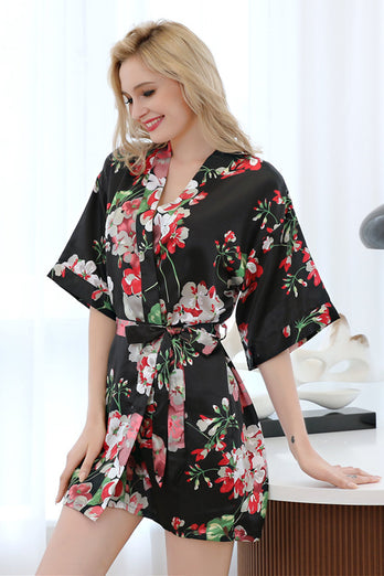 Bride Bridesmaid Floral Print Robes