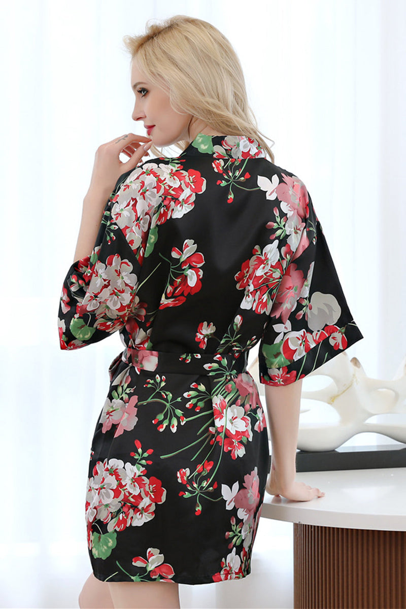 Load image into Gallery viewer, Bride Bridesmaid Floral Print Robes