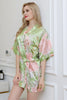 Load image into Gallery viewer, Bridesmaid Floral Robes Green Print Robes