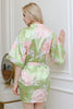 Load image into Gallery viewer, Bridesmaid Floral Robes Green Print Robes