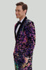 Load image into Gallery viewer, Purple Sequins Mens Two-Piece Suit Shawl Lapel One Button Tuxedo