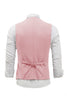 Load image into Gallery viewer, Pink Single Breasted Shawl Lapel Men&#39;s Suit Vest