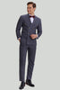 Load image into Gallery viewer, Men&#39;s 3 Piece Pinstripe Grey Suit