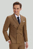 Load image into Gallery viewer, Khaki Men&#39;s 2 Piece Slim Fit Tuxedo &amp; Suit