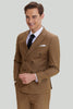 Load image into Gallery viewer, Khaki Men&#39;s 2 Piece Slim Fit Tuxedo &amp; Suit