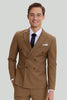 Load image into Gallery viewer, Khaki Men&#39;s 2 Piece Slim Fit Tuxedo &amp; Suit