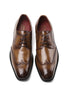 Load image into Gallery viewer, Brown Lace-Up Men&#39;s Leather Slip-On Dress Shoes