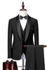 Load image into Gallery viewer, Grey Shawl Lapel Men&#39;s 3 Pieces Suits