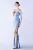 Load image into Gallery viewer, Mermaid Spaghetti Straps Sequin Formal Evening Dress With Feathers