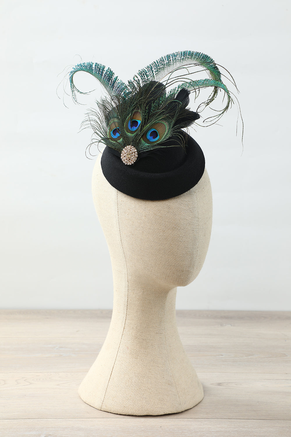 1920s Black Peacock Headpieces