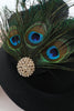 Load image into Gallery viewer, 1920s Black Peacock Headpieces