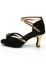 Load image into Gallery viewer, Black and Gold T-Straps 1920s Sandal