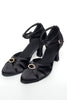 Load image into Gallery viewer, Black High Heel Diamond Buckle Modern 1920s Dance Shoes