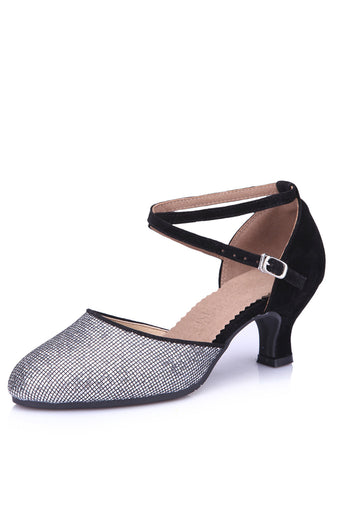 Retro Modern Dance Shoes with Sequins