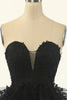 Load image into Gallery viewer, Strapless Tulle Little Black Dress