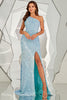 Load image into Gallery viewer, One Shoulder Sequined Mermaid Formal Dress